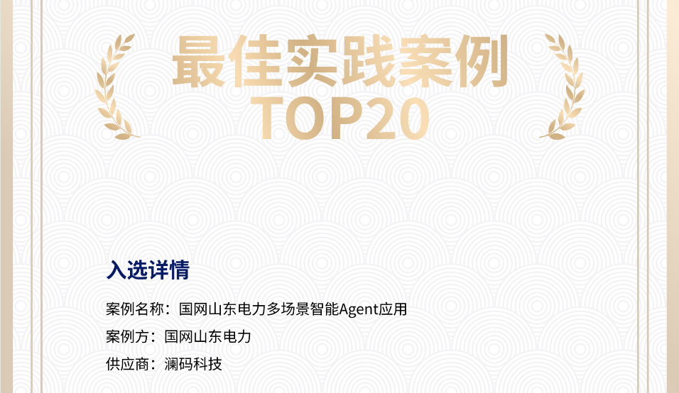 入选「2024年中国AI Agent最佳实践案例TOP20」